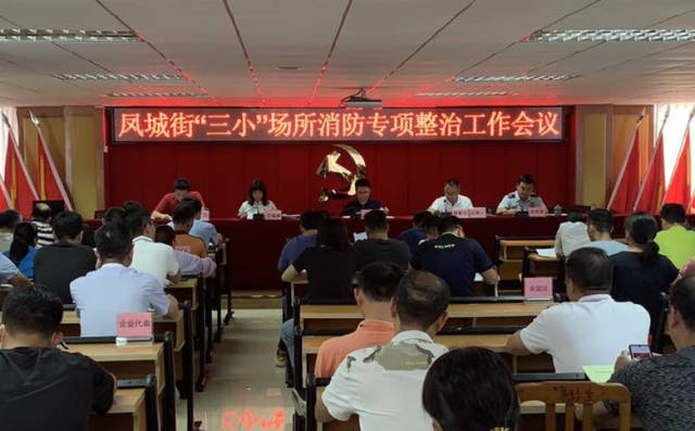 消防办主任李仁坚解读《凤城街“三小”场所消防安全专项整治行动方案》