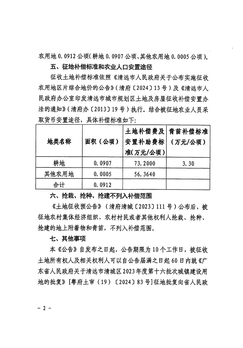 清远市清城区2023年度第十六批次城镇建设用地征收土地公告（清府清城[2024]70号）_页面_2.jpg