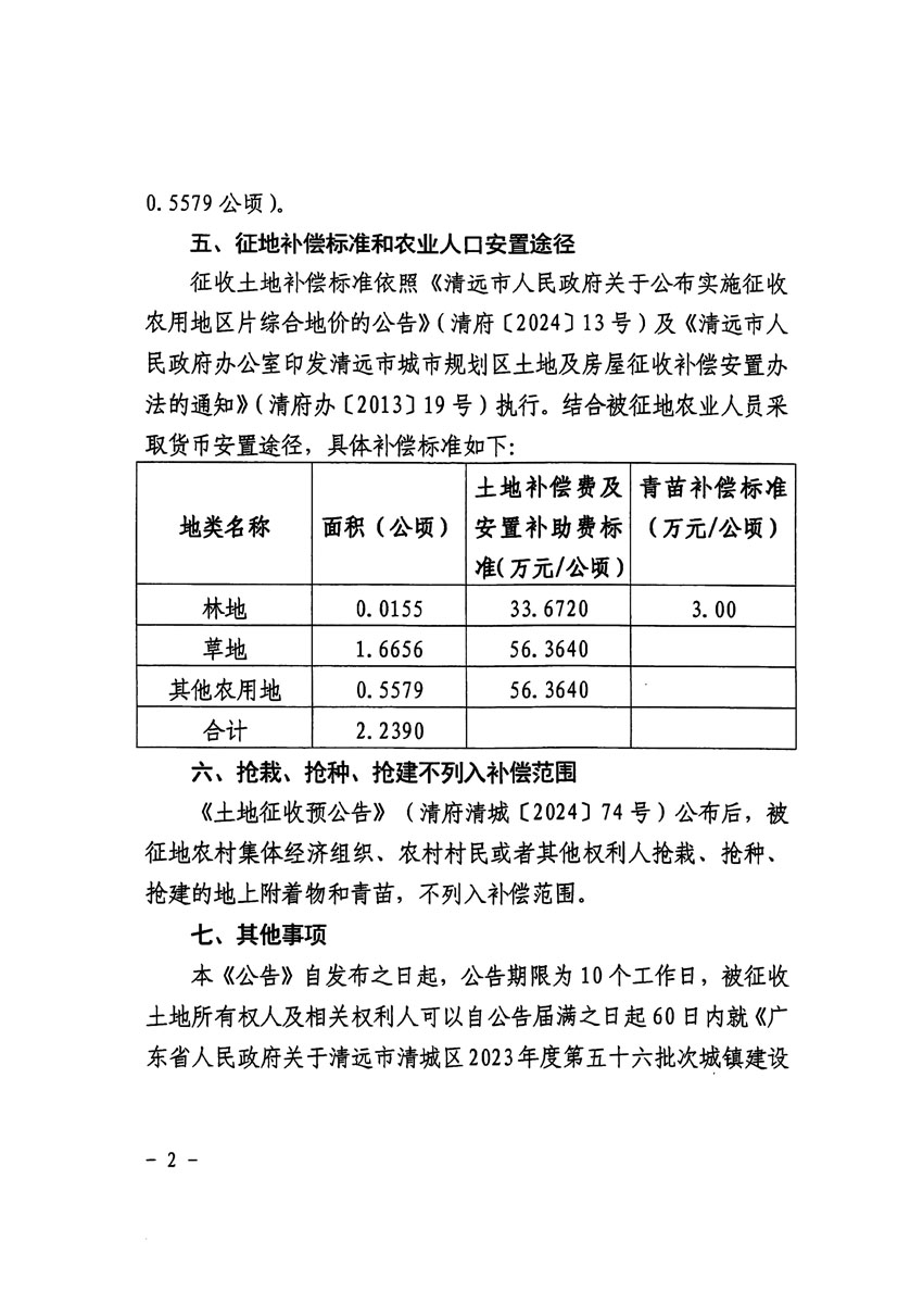 清远市清城区2023年度第五十六批次城镇建设用地征收土地公告（清府清城[2024]114号）_页面_2.jpg